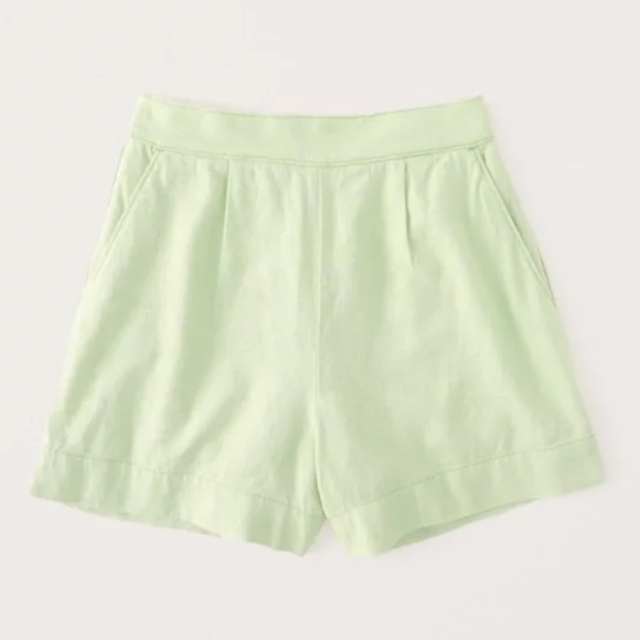 A&F Linen High-rise Shorts - Picture 1 of 2